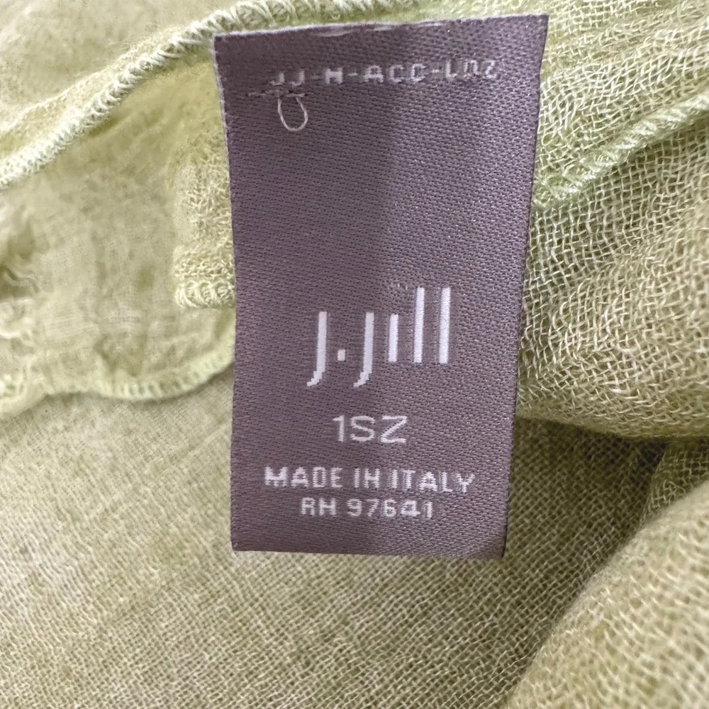 J. Jill Scarf Wool Blend‎ Green 25x74
